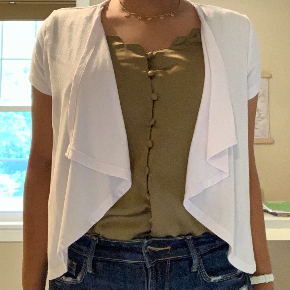 Flowy White Cardigan